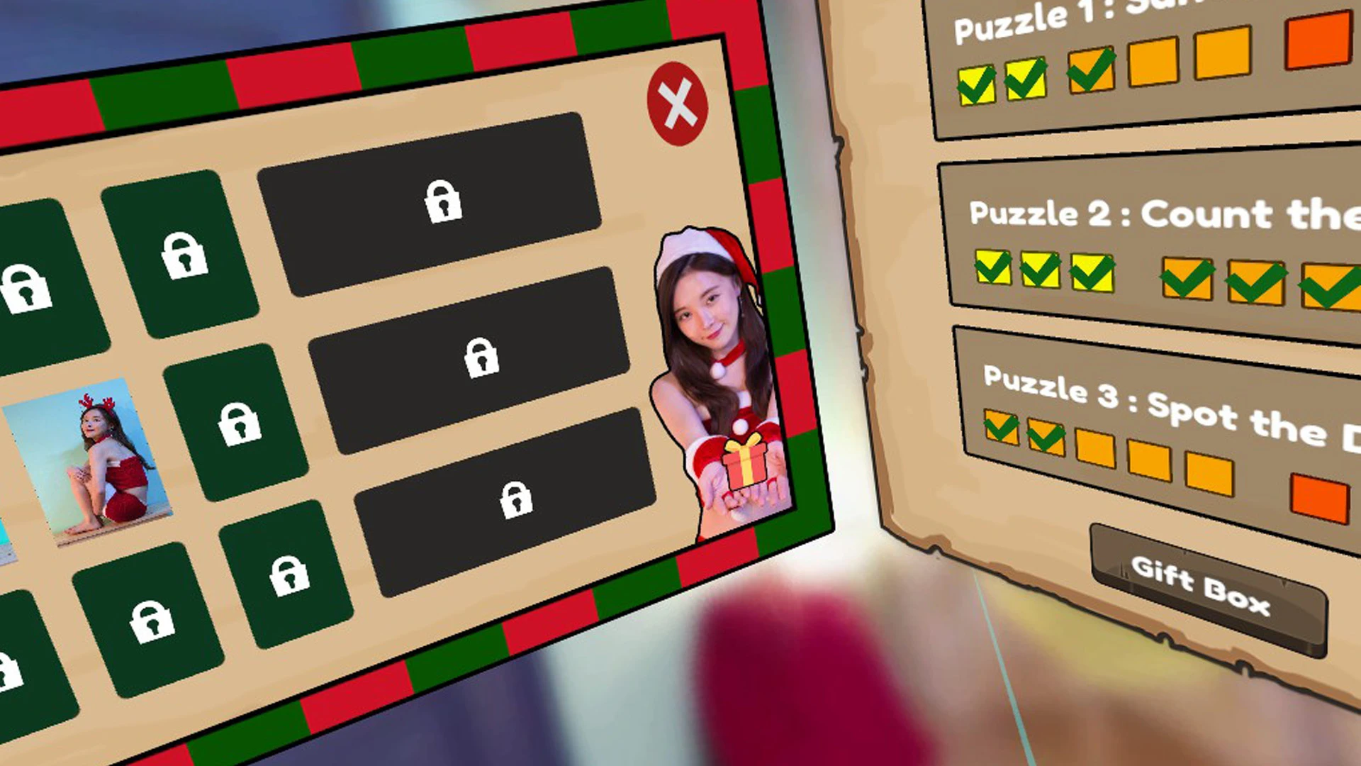 Puzzle of Santa Girl VR 截图